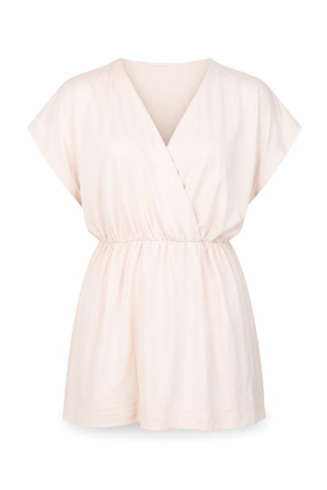 Monki Women's Pink Wrap Blouse, Size M, Casual V-Neck