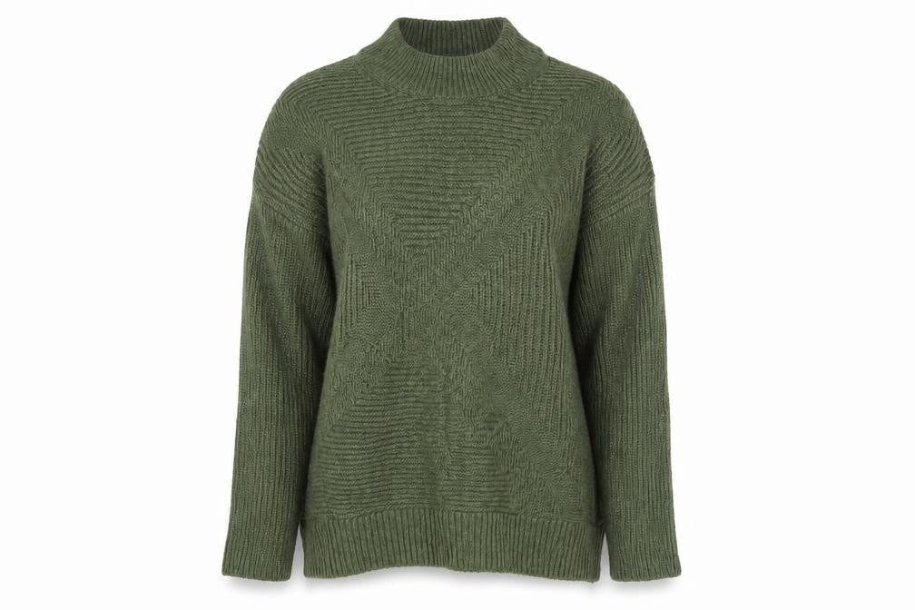 John Lewis Women's Green High Neck Pullover Jumper Size 10