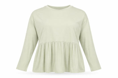 Front view of ASOS DESIGN Women's Green Tunic Blouse, size 14