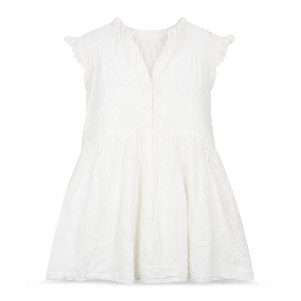 JoJo Maman Bébé White Tunic Blouse - Medium