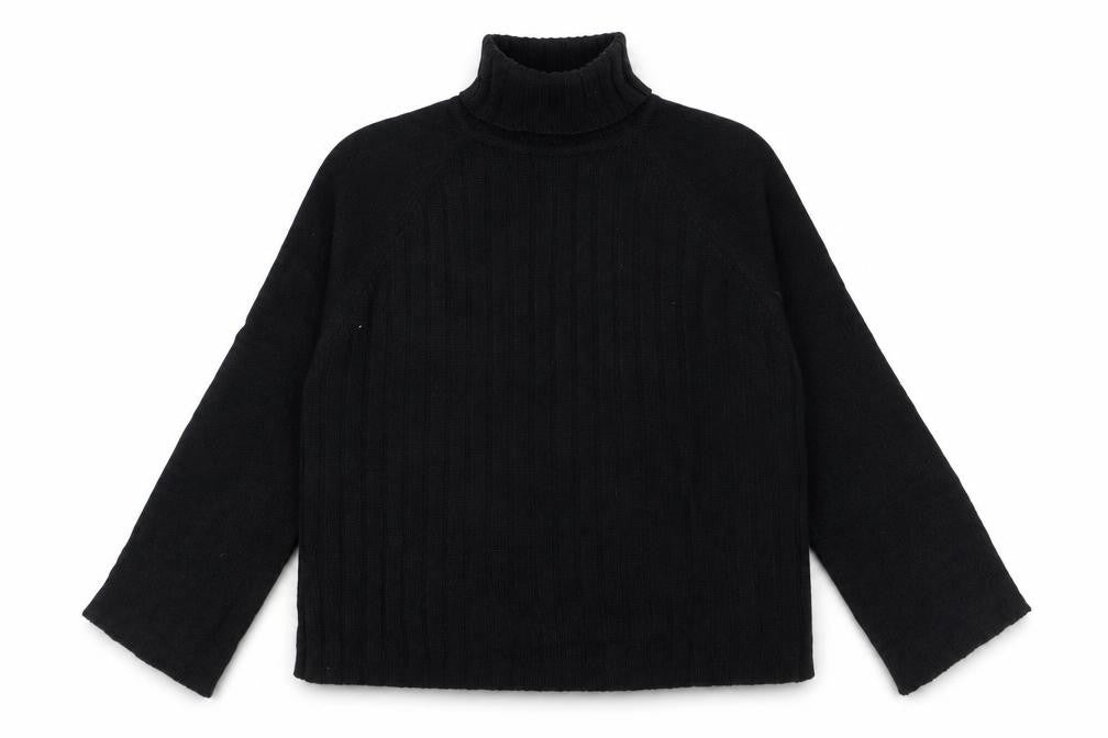 Threadbare Women's Black Roll Neck Jumper Size 10