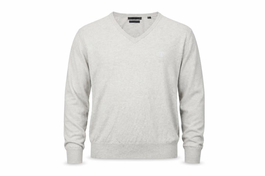 Soviet Black Men's Grey V-Neck Pullover Jumper M