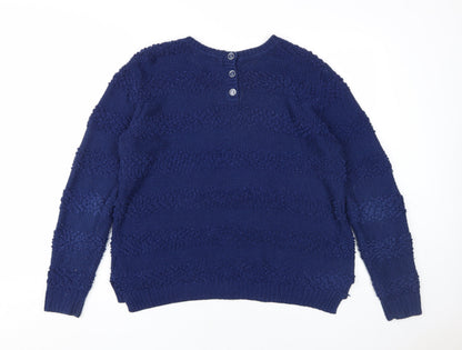 Back view of Red Herring Women's Blue jumper, S, Crew Neck