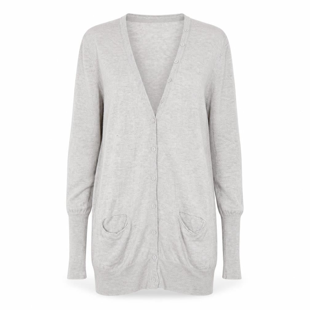 White Stuff Women's Grey Cardigan, Size 12, Button Accents