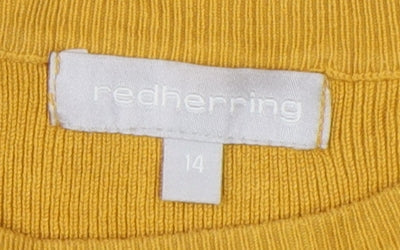 Red Herring Women's Yellow Size 14 Jersey Top