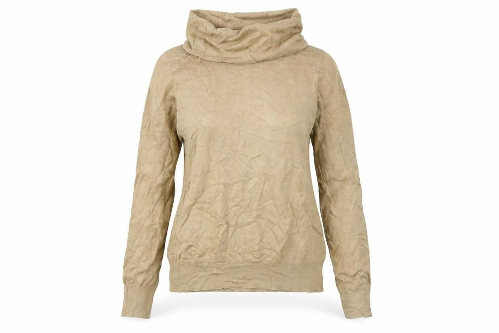 Klass Women's Beige Cowl Neck Pullover Jumper M
