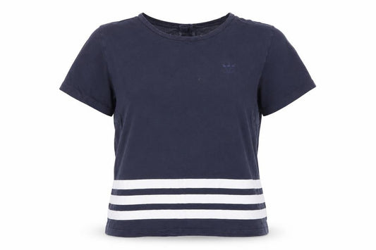 Adidas Women's Blue Casual Crew Neck T-Shirt Size 10