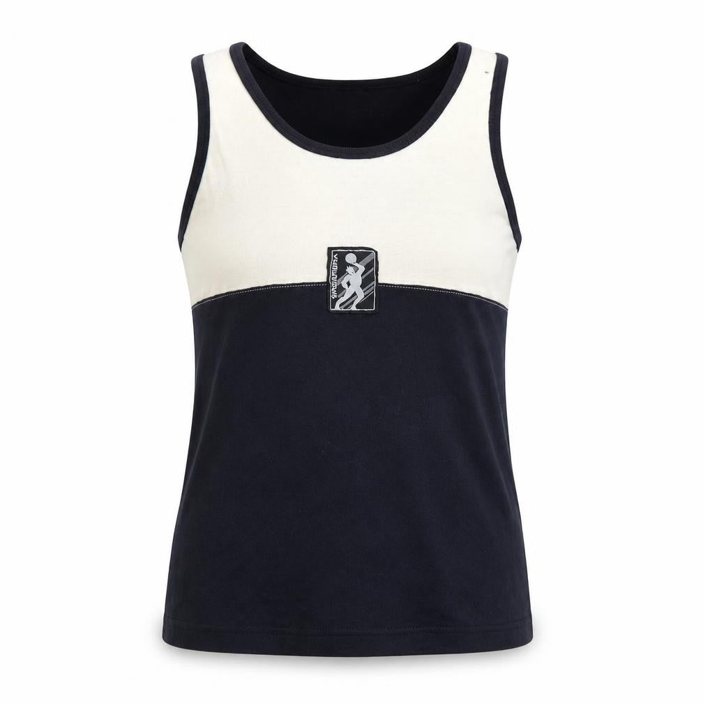 Variations Women's Black/White Tank Top M Scoop Neck