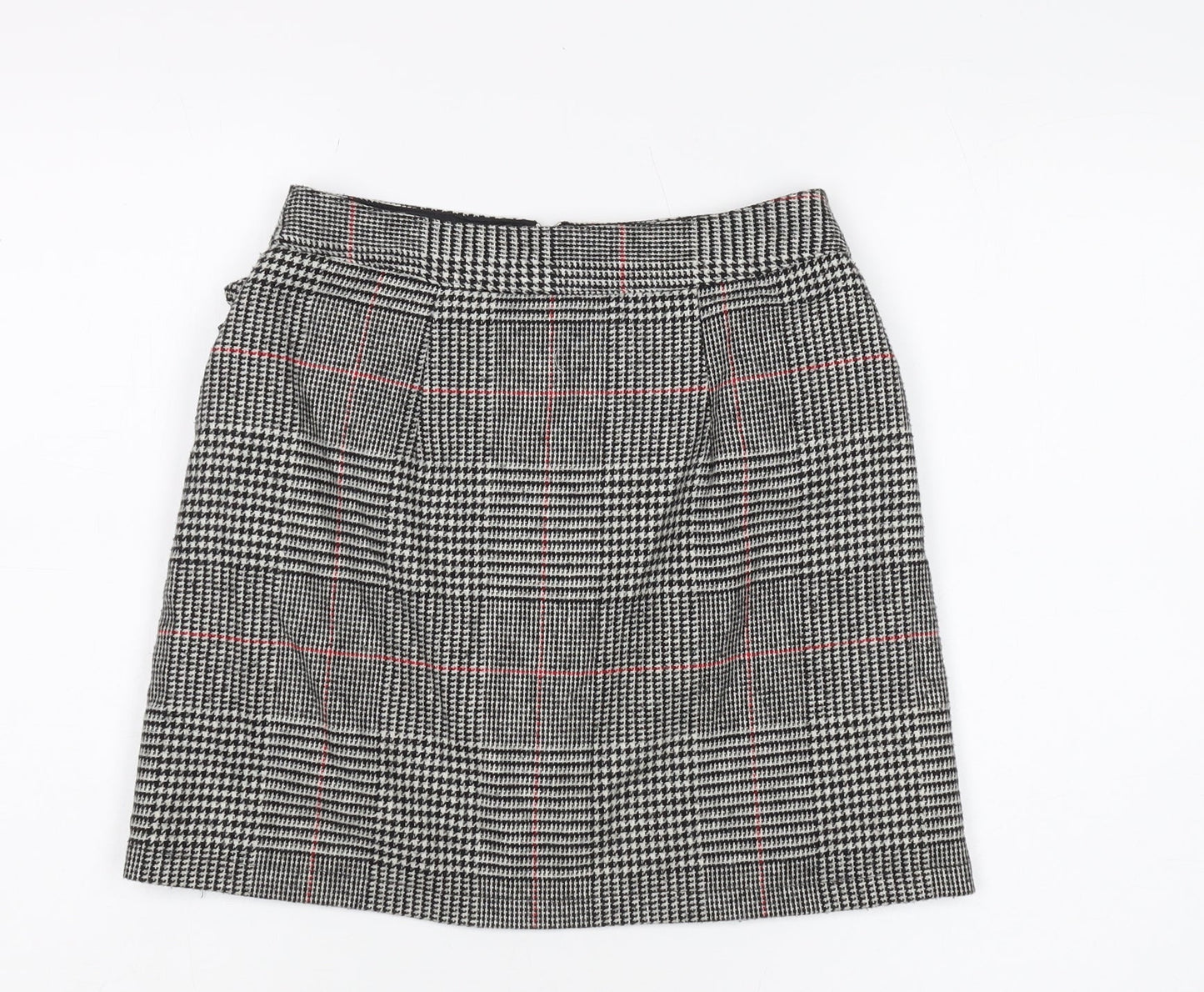 Topshop Women's Check Knee Length Skirt Size 8