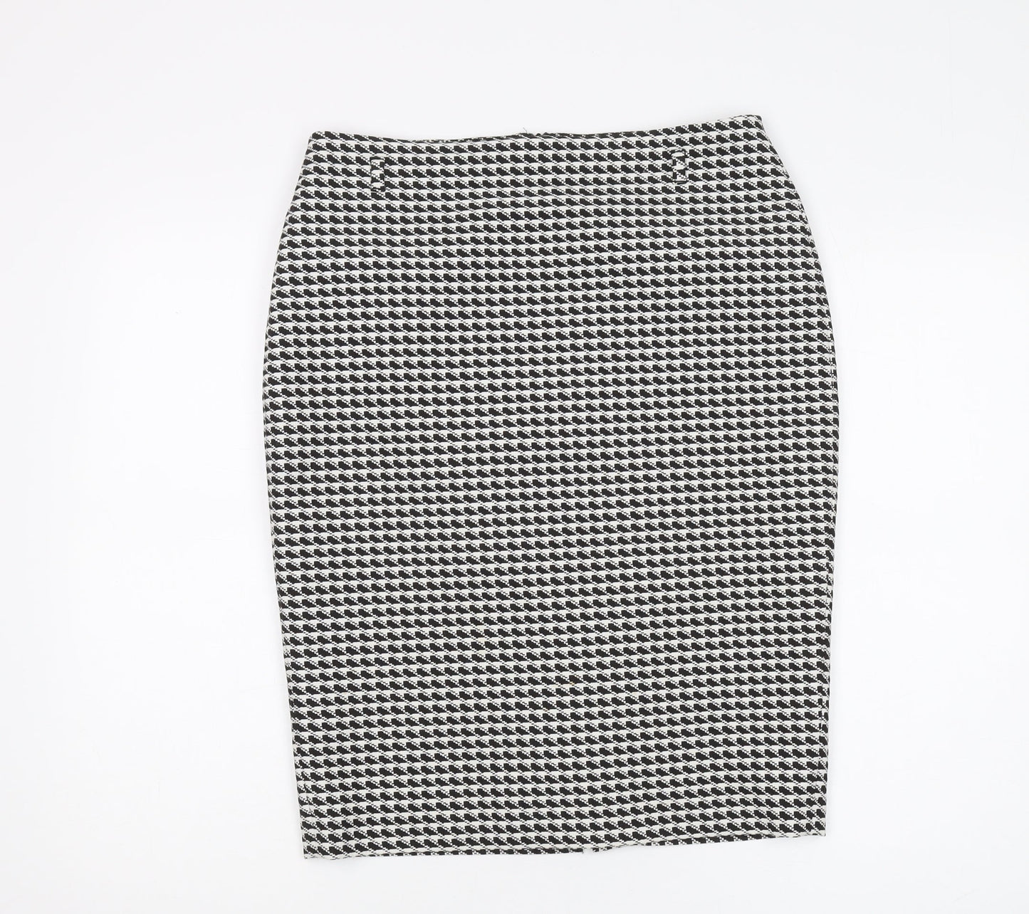 Marks and Spencer Women's Black & White Geometric Pencil Skirt