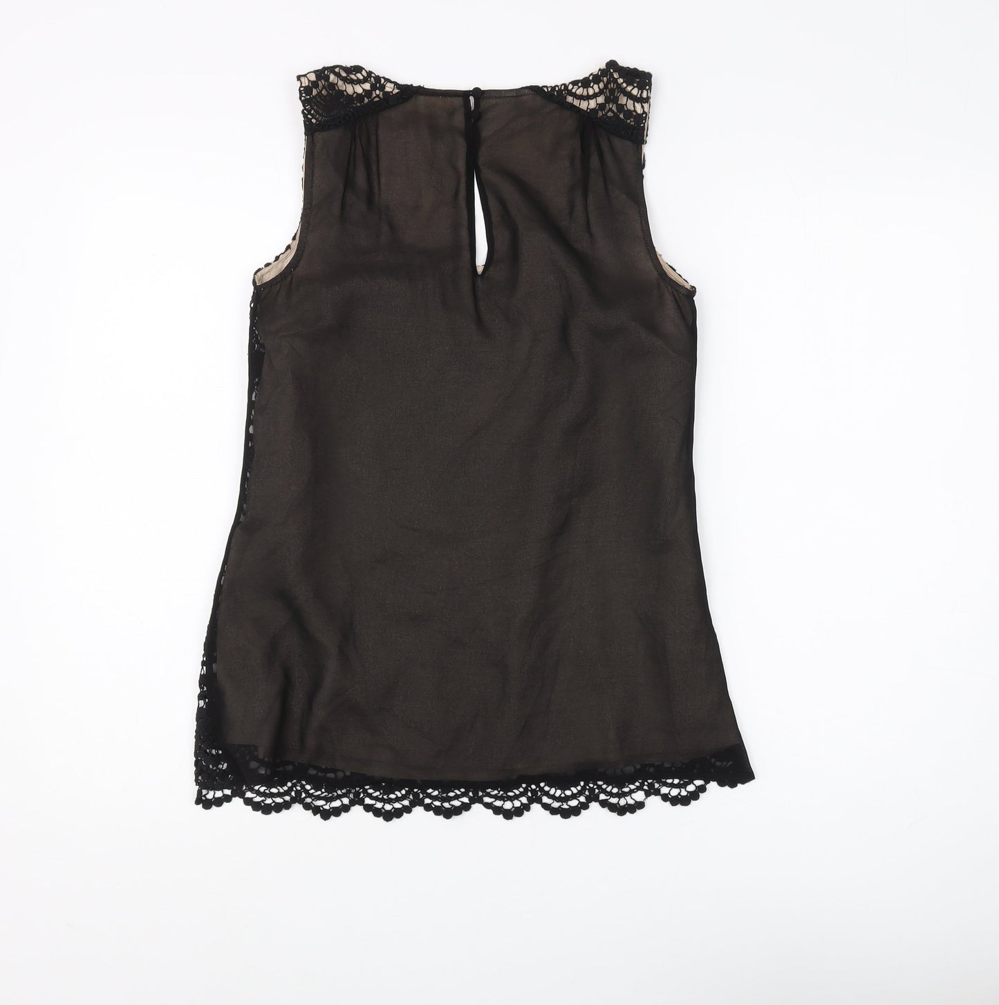 Monsoon Women's Black Lace Camisole Tank Top Size 8