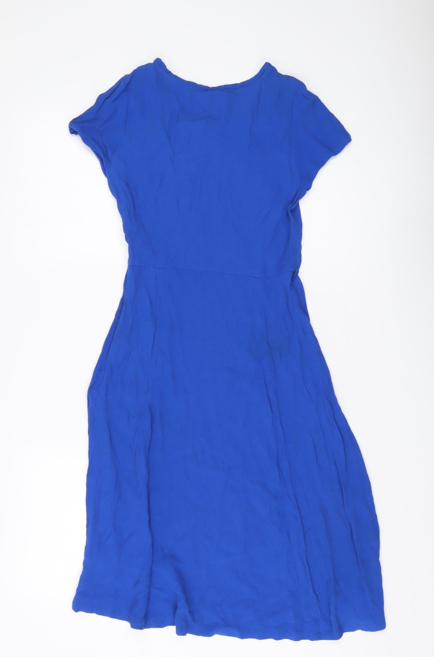 Monsoon Women's Blue A-Line Midi Dress Size 10