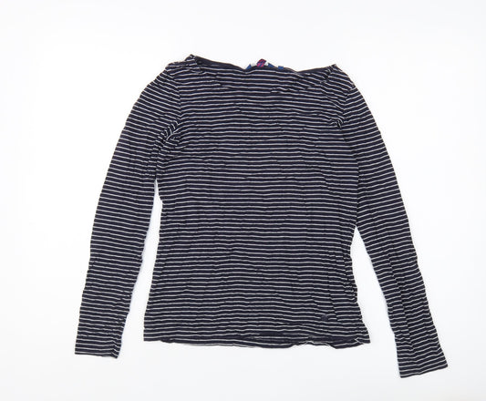Tom Tailor Women's Black Striped Long Sleeve T-Shirt XS
