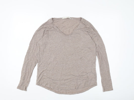 South Coast Women's Beige Long Sleeve Top UK 10