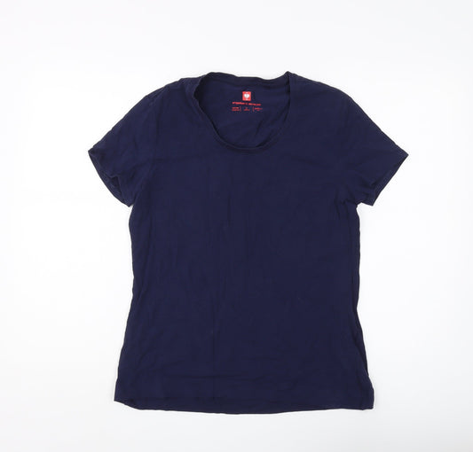 Engelbert Strauss Women's Blue Crew Neck T-Shirt L