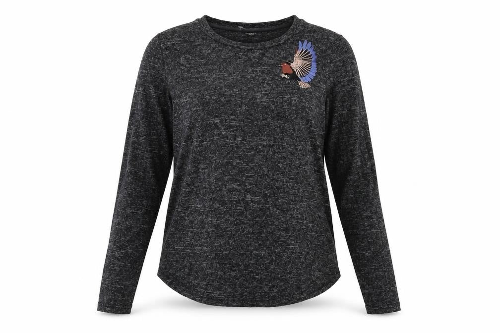 Nocozo Women's Black Long Sleeve Basic T-Shirt Size 12