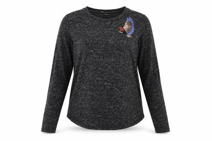 Nocozo Women's Black Long Sleeve Basic T-Shirt Size 12