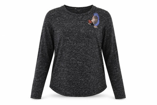 Nocozo Women's Black Long Sleeve Basic T-Shirt Size 12