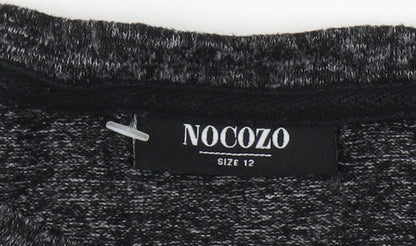 Nocozo Women's Black Long Sleeve Basic T-Shirt Size 12