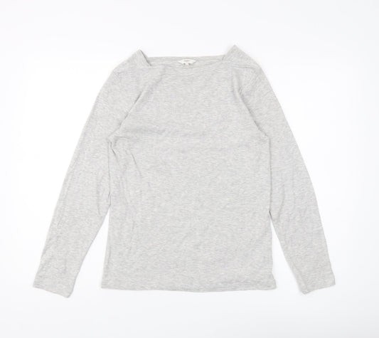 Cotton Traders Women's Grey Long Sleeve T-Shirt