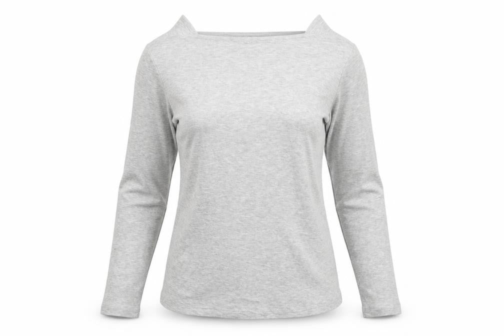 Cotton Traders Women's Grey Long Sleeve T-Shirt