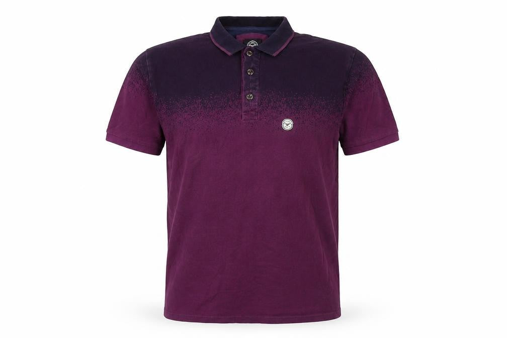 Le Breve Men's Purple Polo Medium Short Sleeve