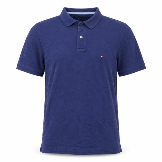 Tommy Hilfiger Men's Blue Slim Fit Polo, Medium