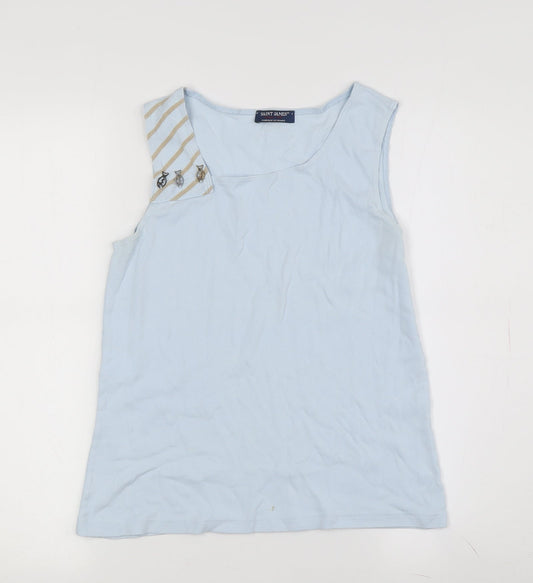 Saint James Women's Blue Tank Top Size 8