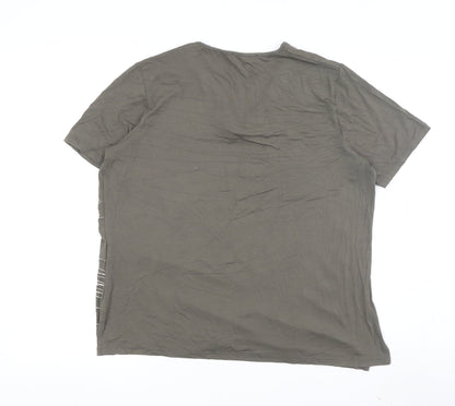 Dorpna Women's Brown V-Neck T-Shirt Small