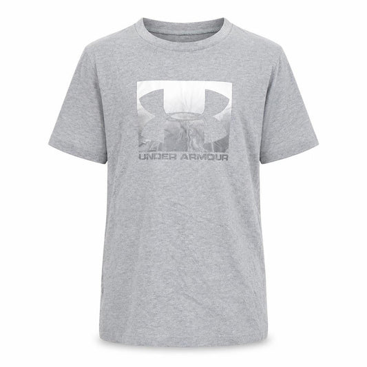 Under Armour Boys Grey T-Shirt 7 Years Casual Gym Logo
