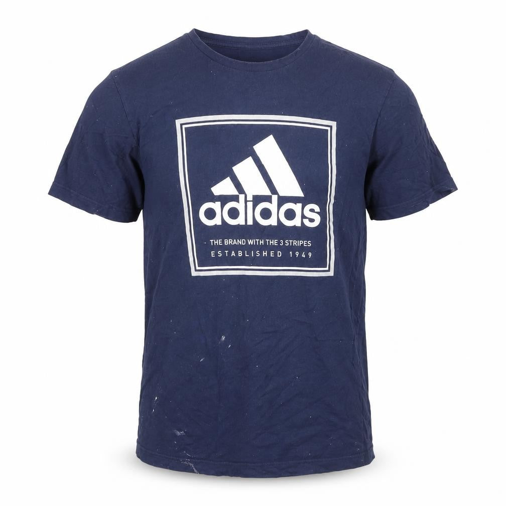 Adidas Men's Blue Graphic T-Shirt Large
