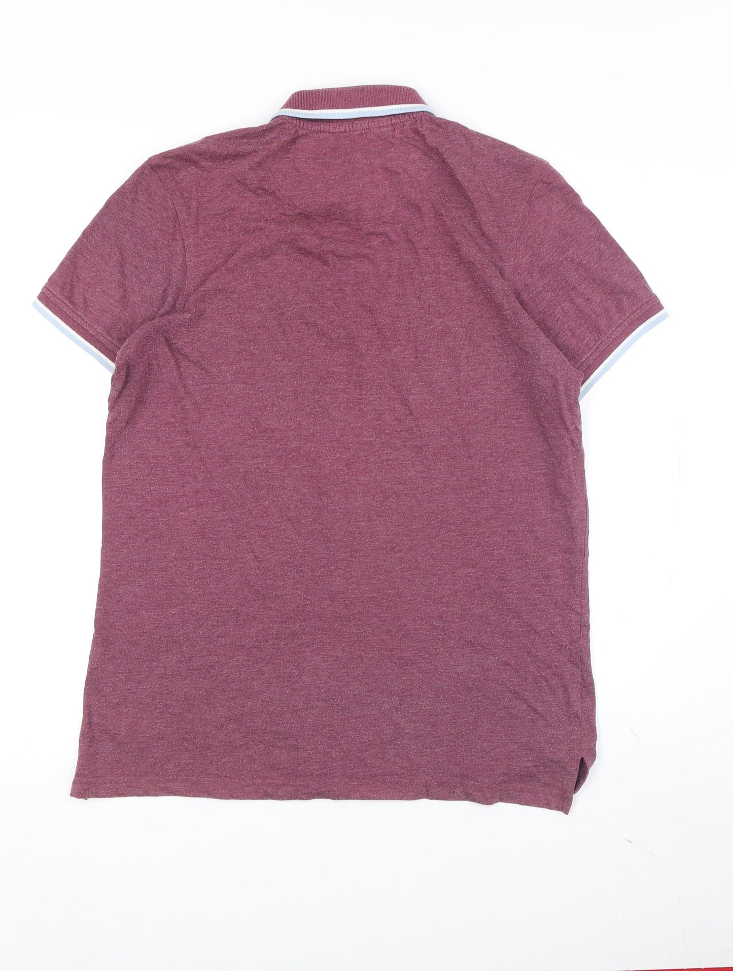 Fluid Men's Red Polo Shirt S Short Sleeve Cotton