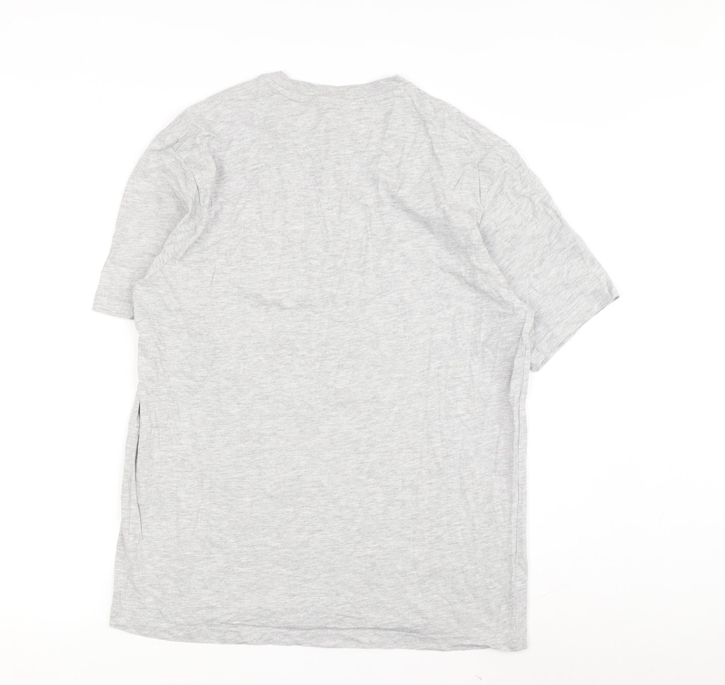Donnay Men's Grey Crew Neck T-Shirt, Short Sleeve Size L