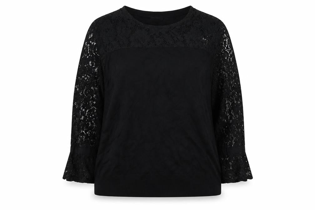 Soon Women's Black Crew Neck Pullover Jumper Size 16