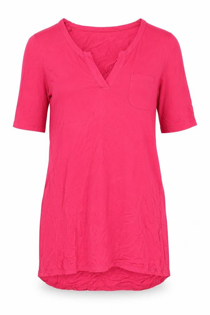 Next Women's Pink V-Neck Tunic Top Size 8