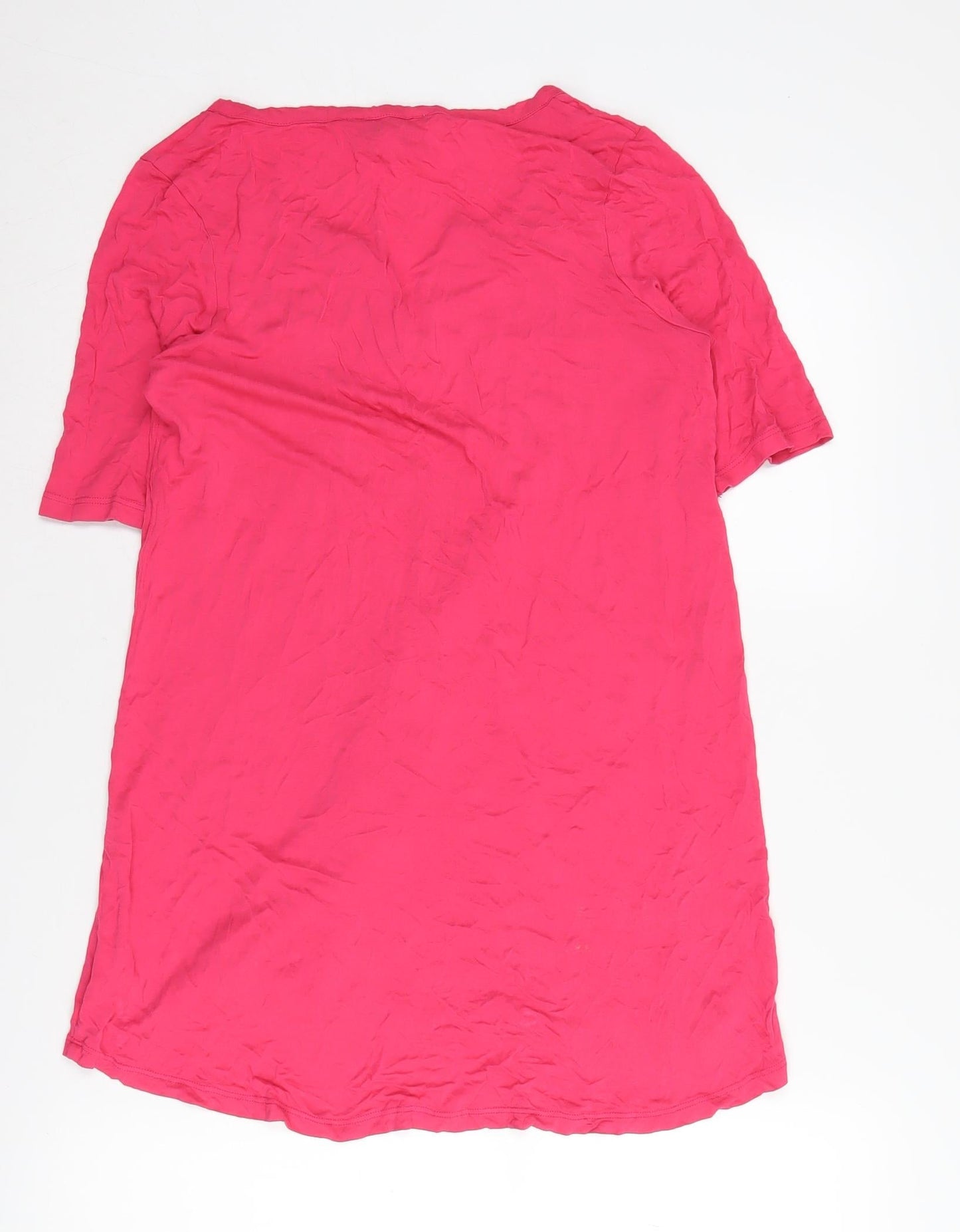 Next Women's Pink V-Neck Tunic Top Size 8