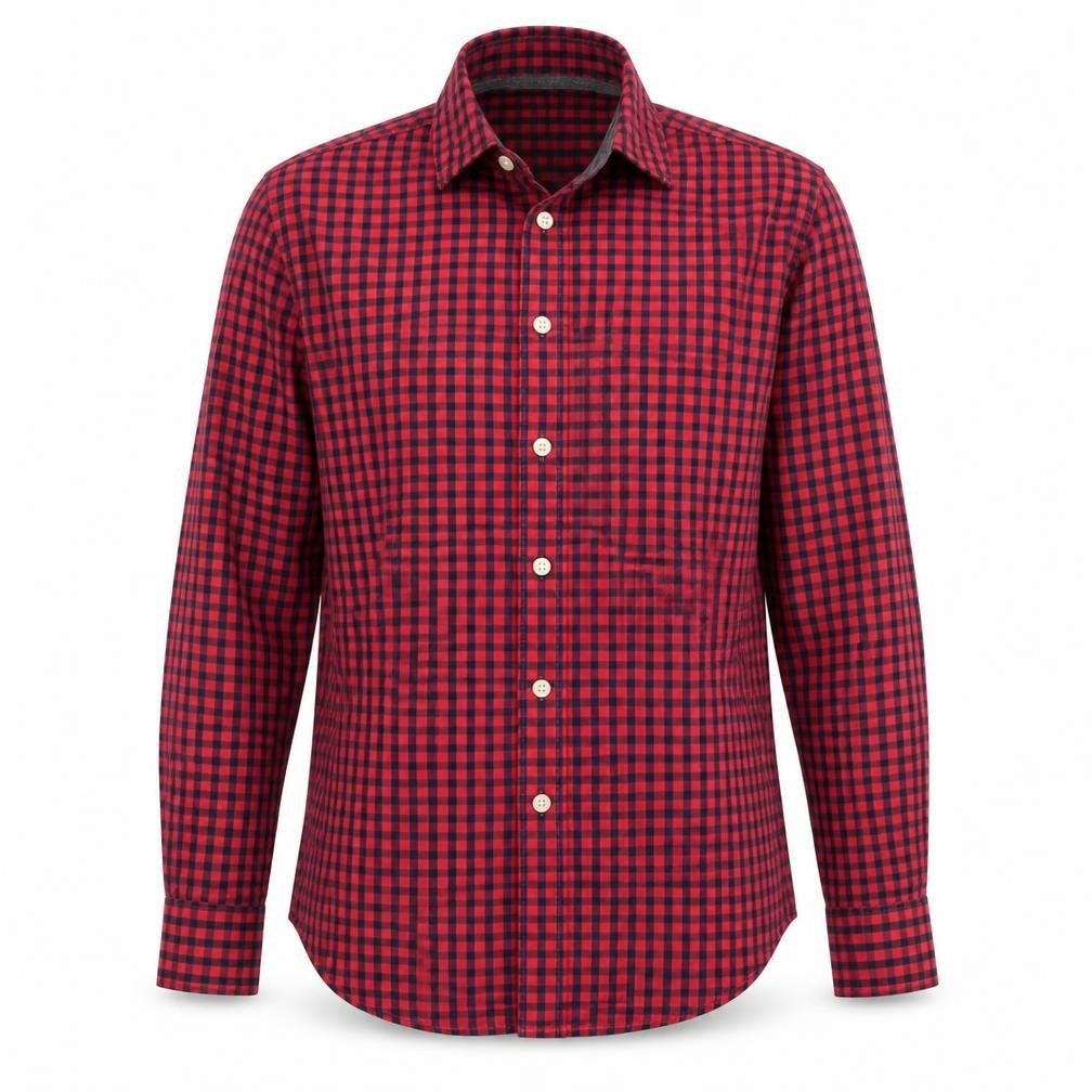 H&M Red Check Regular Fit Unisex Shirt Size 12