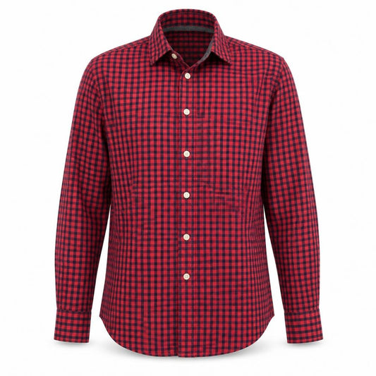 H&M Red Check Regular Fit Unisex Shirt Size 12