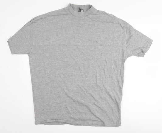 ASOS Men's Grey Crew Neck T-Shirt - Size S