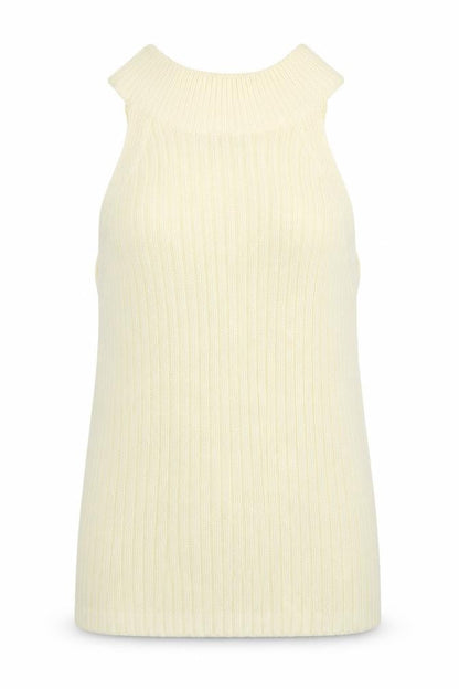 Next Women's Ivory High Neck Knit Vest Size 6