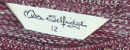 Brand and care label for Miss Selfridge Women's Multicoloured Pullover, size 12