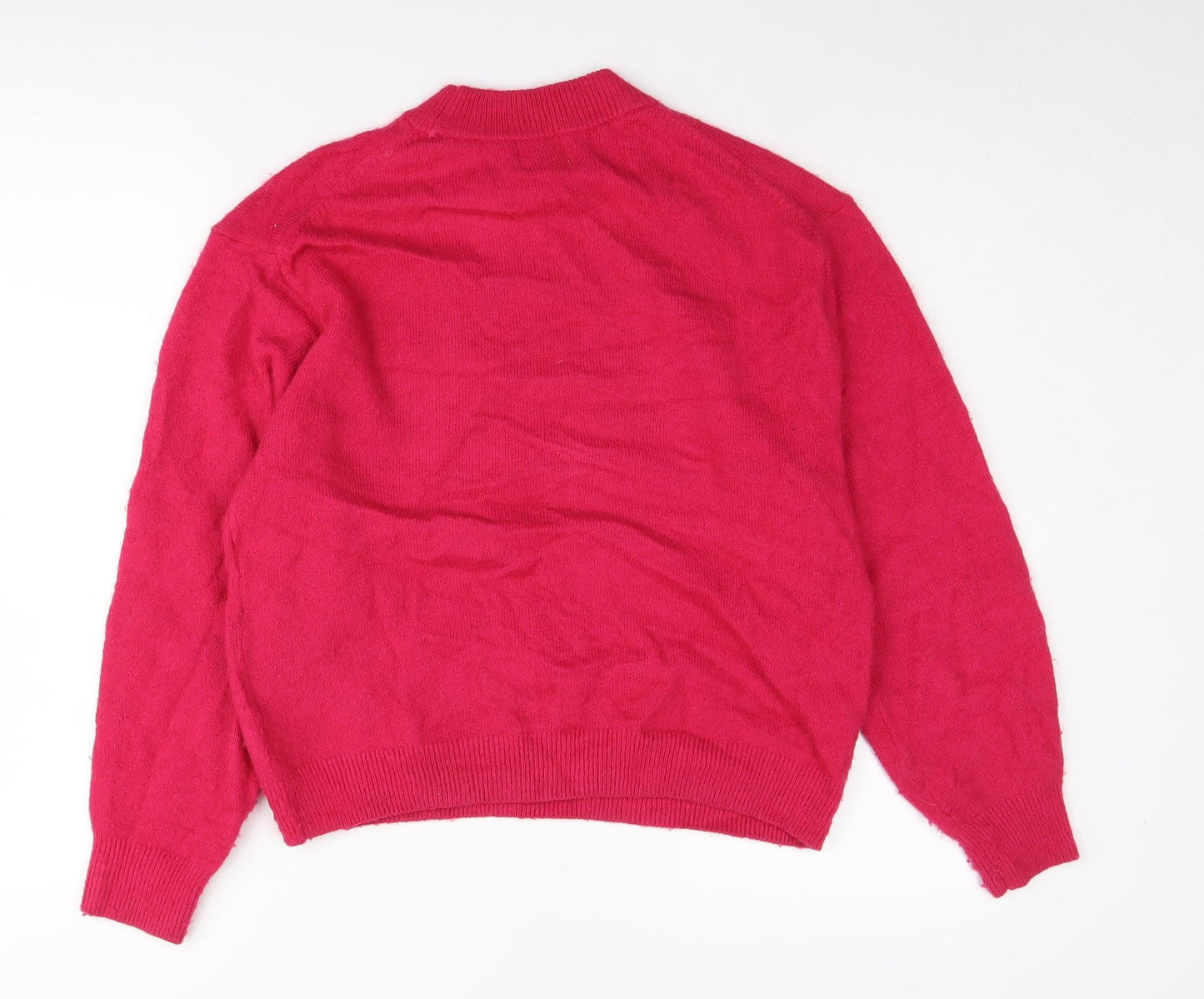 H&M Women's Red XS Mock Neck Jumper