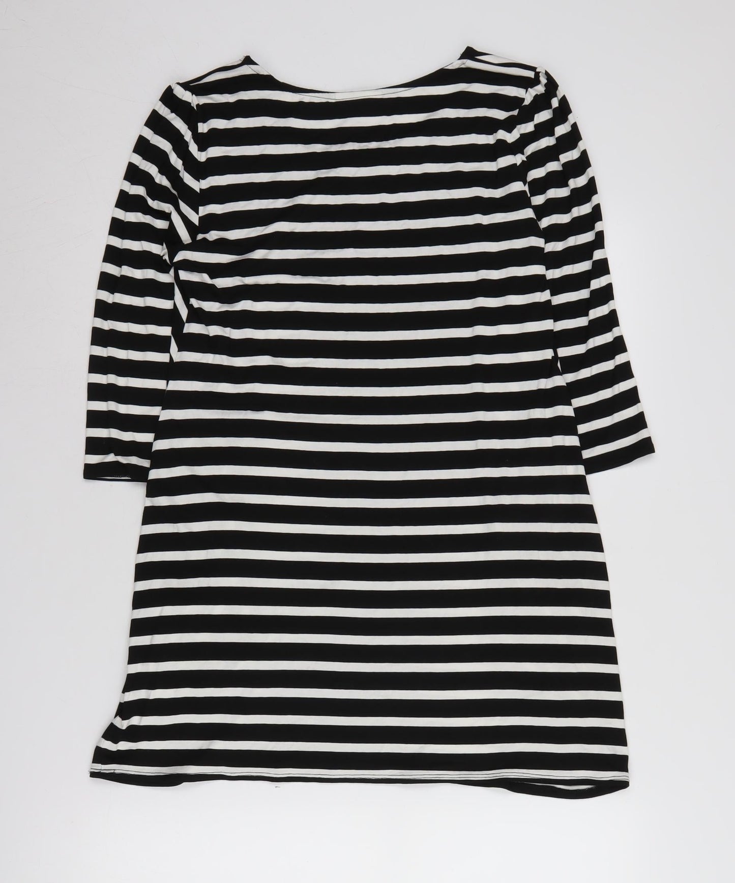 Wallis Petite Women's Black M Striped Jersey Dress