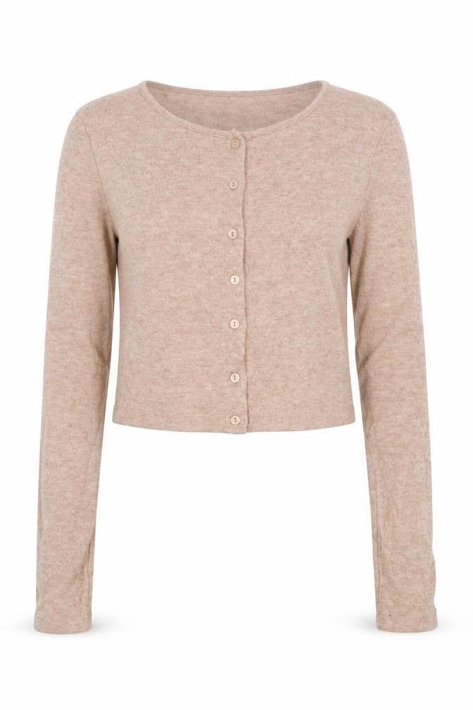 Zara Women's Beige M Cardigan Button Jumper