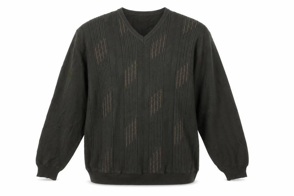 Wolsey Men's Green V-Neck Pullover Jumper 2XL