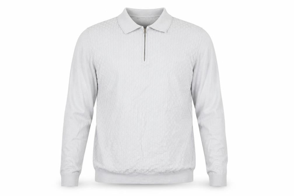 Jameson Carter Men's Grey Full Zip Jumper L