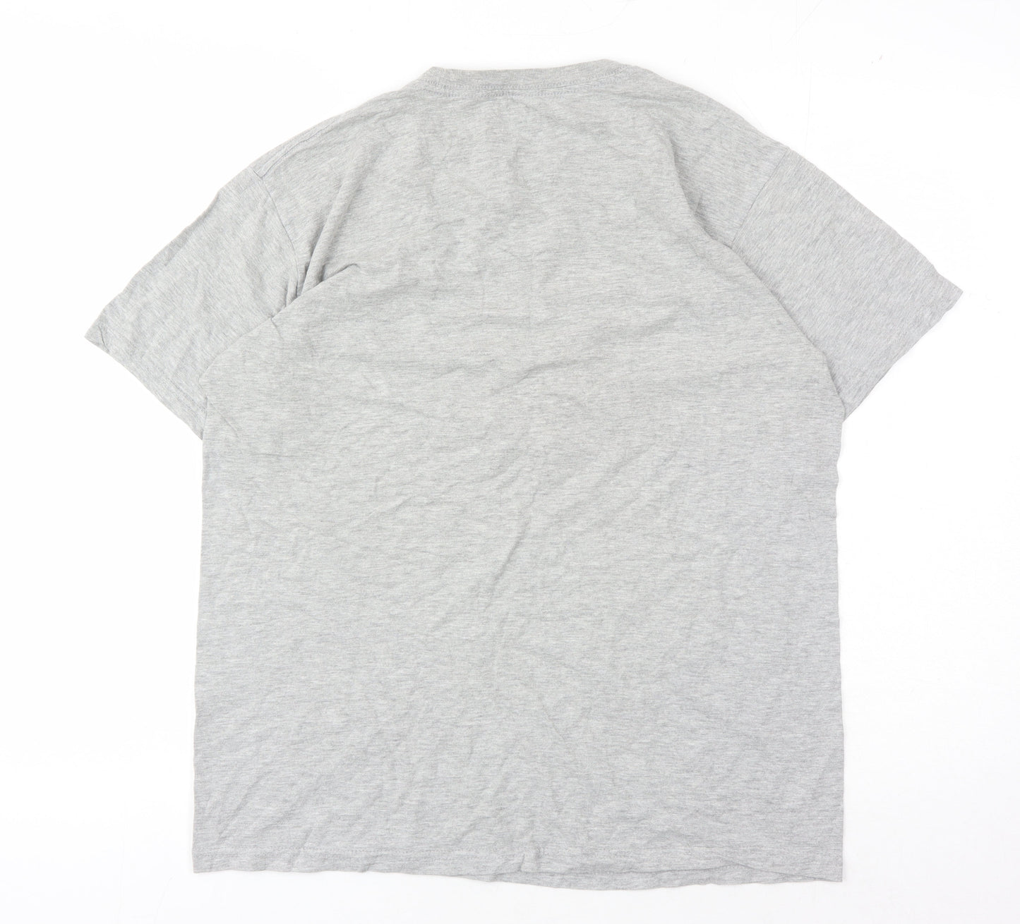 DC Shoes Men's Grey Graphic T-Shirt M Crew Neck Short Sleeve