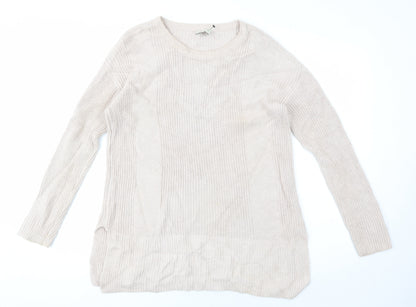 Wrap London Women's Beige Knit Pullover Jumper Size 8