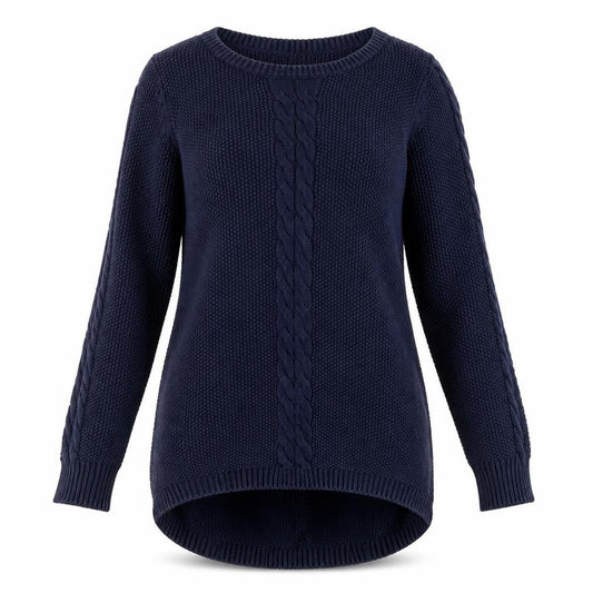 Oasis Women's Blue Pullover Jumper Size S