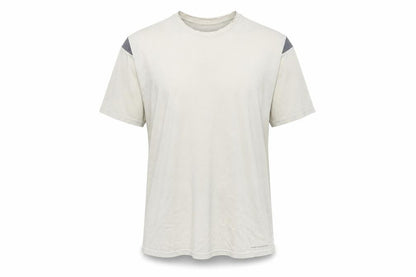 Front view of French Connection Men's Beige Medium Crew Neck T-Shirt